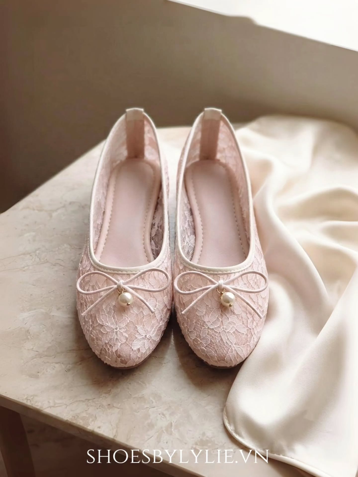 SHOESBYLYLIE lace ballet flats